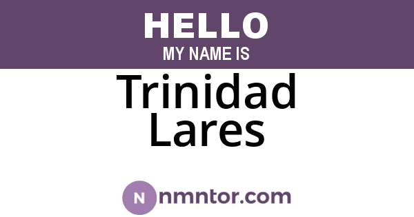 Trinidad Lares