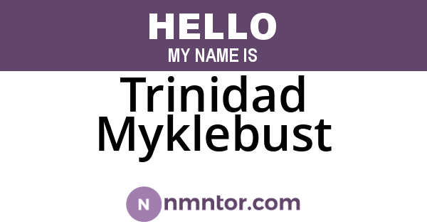 Trinidad Myklebust
