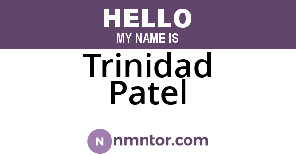 Trinidad Patel