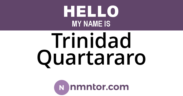 Trinidad Quartararo