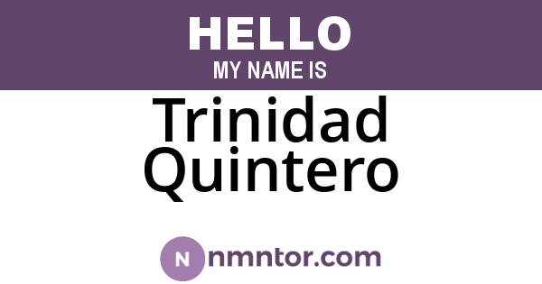 Trinidad Quintero
