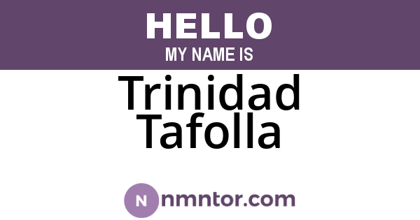 Trinidad Tafolla