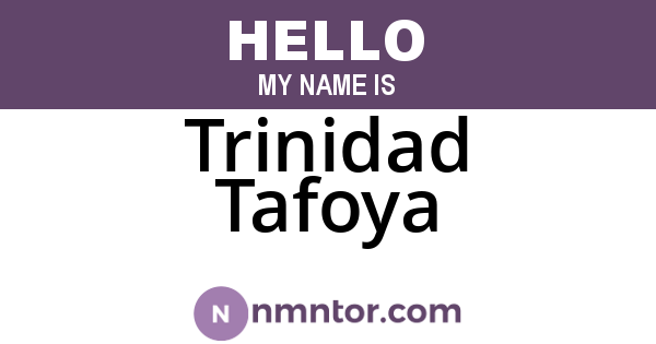 Trinidad Tafoya