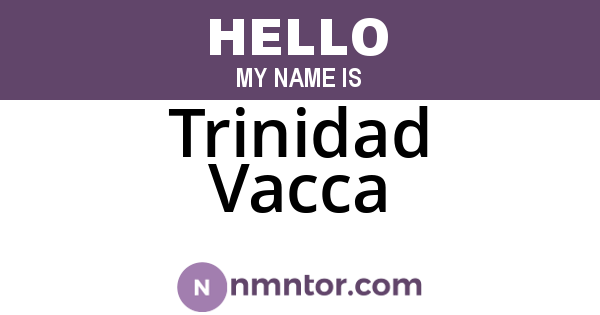 Trinidad Vacca