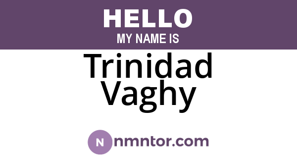 Trinidad Vaghy