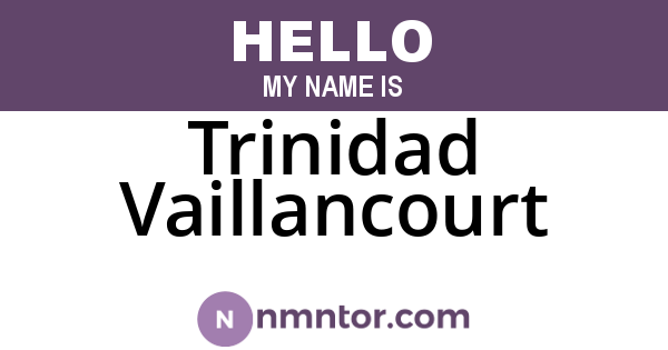Trinidad Vaillancourt