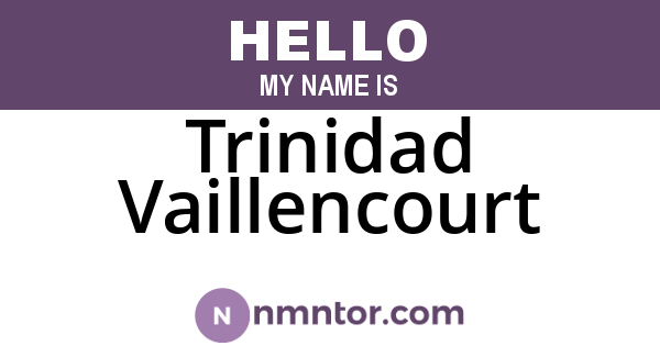 Trinidad Vaillencourt