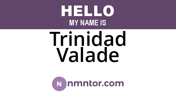 Trinidad Valade