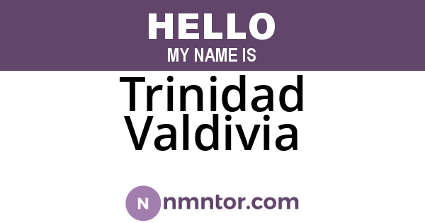Trinidad Valdivia