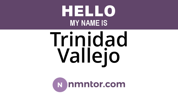 Trinidad Vallejo