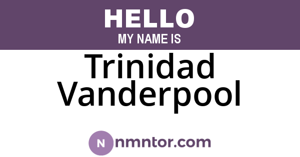 Trinidad Vanderpool