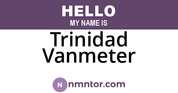 Trinidad Vanmeter