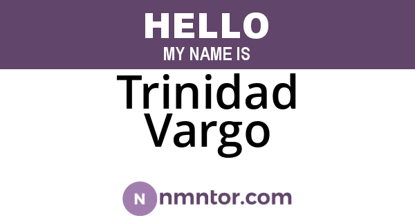 Trinidad Vargo