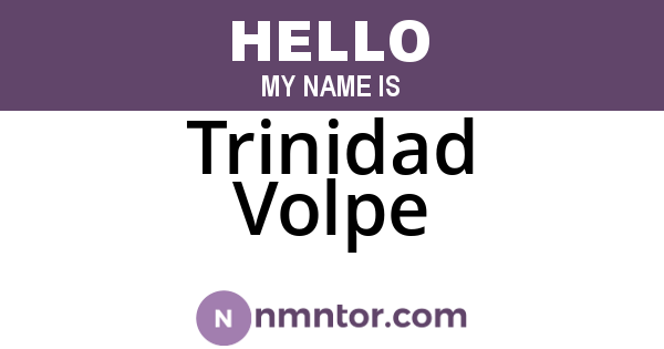 Trinidad Volpe