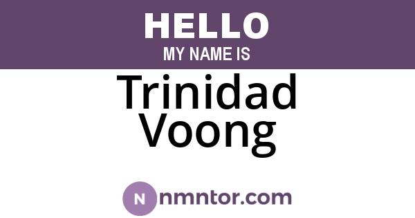 Trinidad Voong