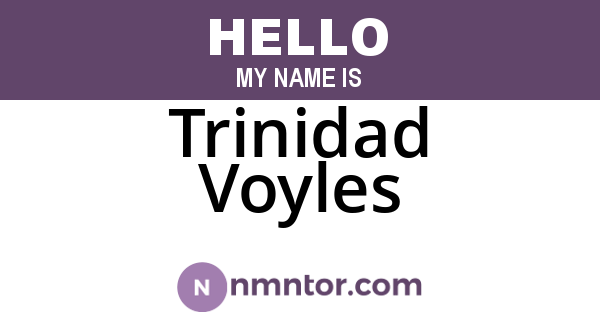 Trinidad Voyles