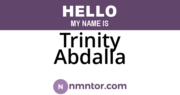 Trinity Abdalla