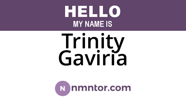 Trinity Gaviria