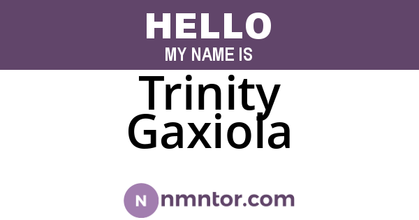 Trinity Gaxiola