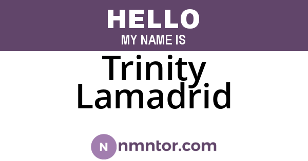 Trinity Lamadrid