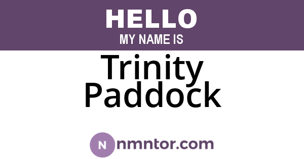Trinity Paddock