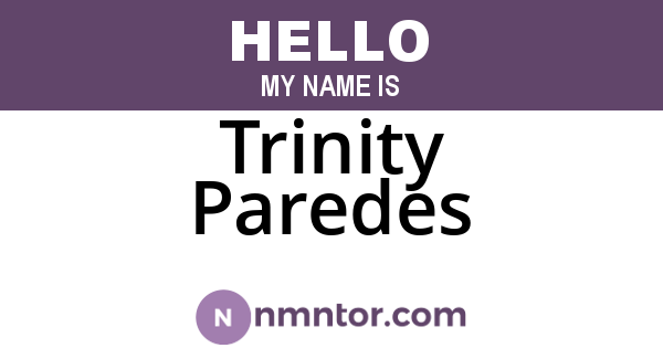 Trinity Paredes