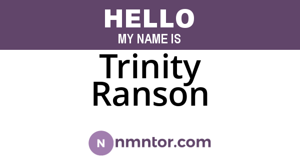 Trinity Ranson