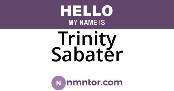 Trinity Sabater