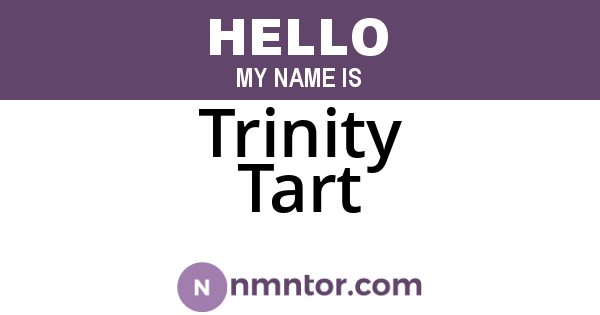 Trinity Tart