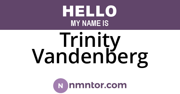 Trinity Vandenberg