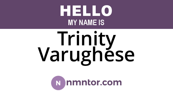 Trinity Varughese