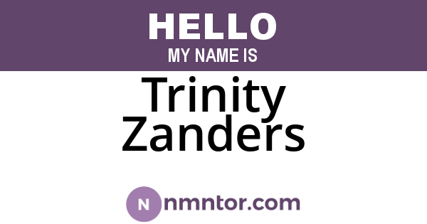 Trinity Zanders
