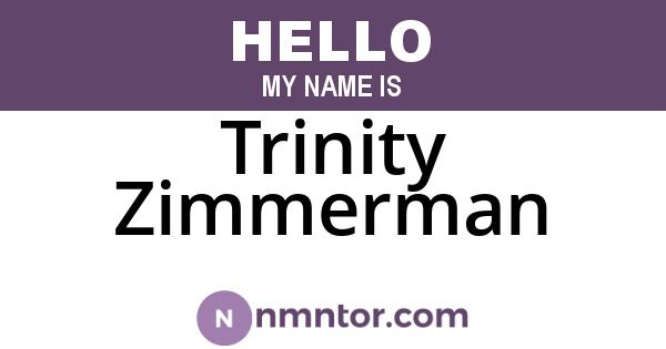 Trinity Zimmerman