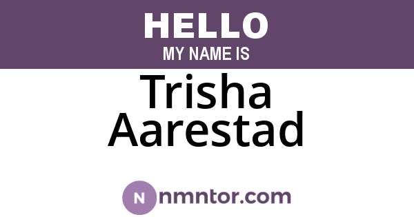 Trisha Aarestad