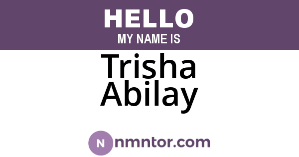 Trisha Abilay