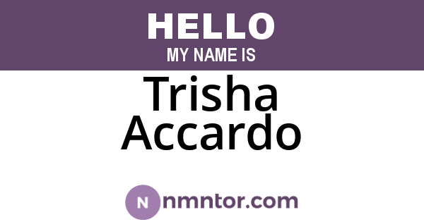 Trisha Accardo