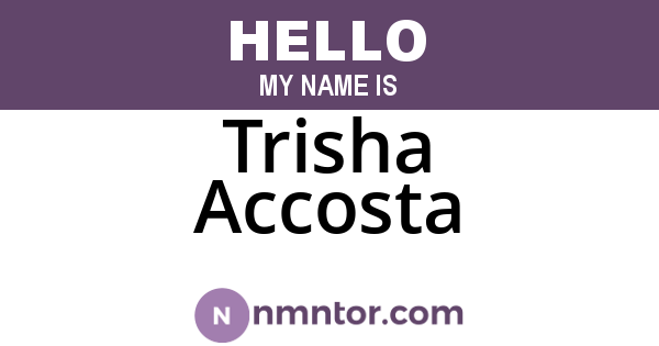 Trisha Accosta