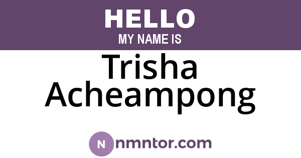 Trisha Acheampong