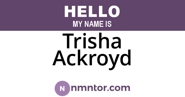 Trisha Ackroyd