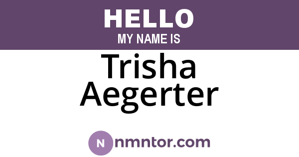 Trisha Aegerter