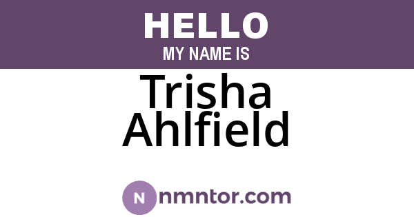 Trisha Ahlfield
