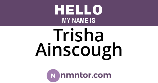 Trisha Ainscough