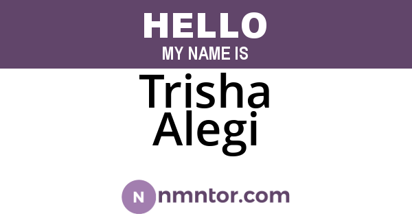 Trisha Alegi