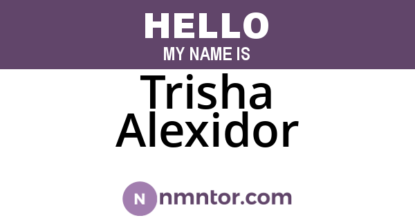 Trisha Alexidor