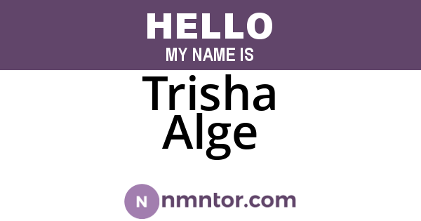 Trisha Alge