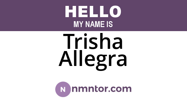 Trisha Allegra
