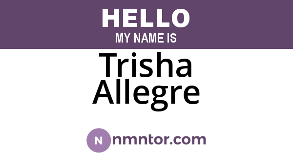 Trisha Allegre