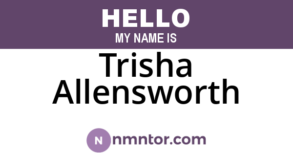 Trisha Allensworth