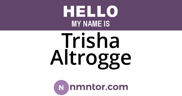 Trisha Altrogge