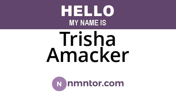 Trisha Amacker
